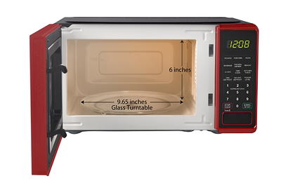 Bella BMO07APTWHA 0.7 Cu. Ft 700-Watt Microwave Oven, White with Chrome 