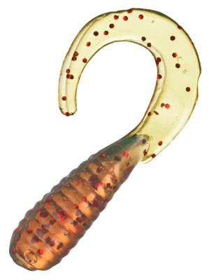 Bass Pro Shops Crappie Maxx Squirmin' Grubs - 2″ - Motor Oil Red