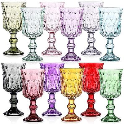 2 Pcs Ribbed Glassware,18 Oz Ripple Drinking Coffee Glasses,Wave Shape  Beverage Glasses,Vintage Drinking Wine Ripple Glass Cup for Home Kitchen  Bar Party Accessories 