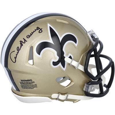 New Orleans Saints Super Bowl XLIV Champions Golden Classic Helmet Logo  Display Case