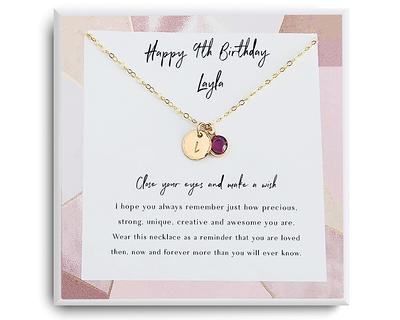 9Th Birthday Gift - Ninth Birthday Necklace Gift For 9 Year Old Girl Gifts  Golden Happy Daughter - Yahoo Shopping