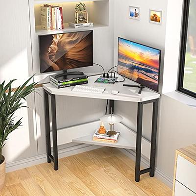 MINOSYS Computer Desk with Drawers - Study Desk with Storage and
