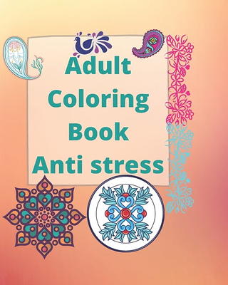 Mandala Color By Number Anti Anxiety Coloring Book For Adult Relaxation  BLACK