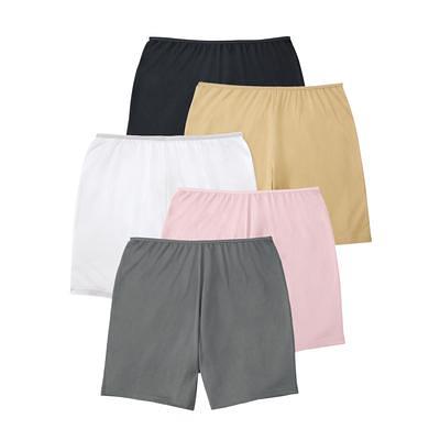 Comfort Choice Women's Plus Size Cotton Brief 5-Pack Underwear