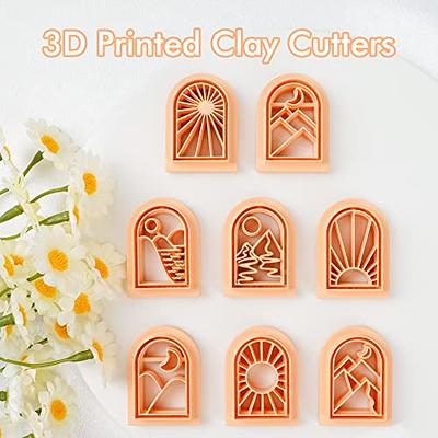 Puocaon Floral Clay Earring Cutters - 9 Shapes Clay Cutters for Polymer  Clay Jewelry Making, Bouquet Polymer Clay Cutters for Earrings, Clay Stamps