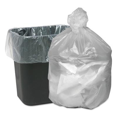 PlasticMill 33-Gallons Clear Outdoor Plastic Recycling Trash Bag  (100-Count) in the Trash Bags department at