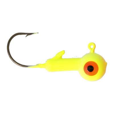 Johnson Swimming Paddle Tail Fishing Bait, Chartreuse-Orange, 1/8