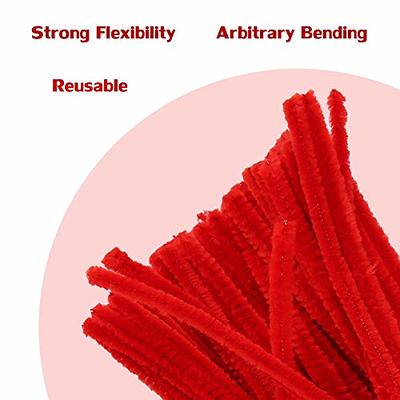 100 Pieces Pipe Cleaners Chenille Stem, Solid Color Pipe Cleaners Set for Pipe  Cleaners DIY Arts Crafts Decorations, Chenille Stems Pipe Cleaners (Red) -  Yahoo Shopping