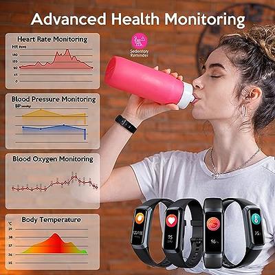 Mgaolo Fitness Tracker with Blood Oxygen SpO2 Blood Pressure Heart Rate  Sleep Monitor for Men Women,Waterproof Activity Tracker wi 