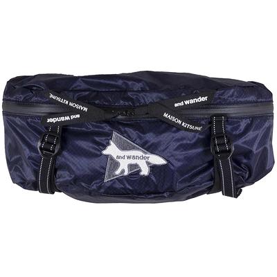 x Maison Kitsune Logo Ripstop Belt Bag - Navy - Yahoo Shopping