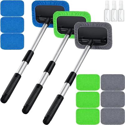 3 Pack Window Windshield Cleaning Tool Microfiber Car Wiper Cleaner Glass  Brush