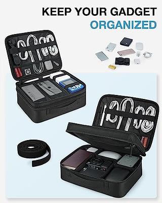 BAGSMART Electronics Organizer Travel Case, Small Cable Organizer Bag for  Travel Essentials, Tech Organizer as Accessories, Cord Organizer for Phone