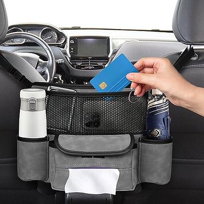 Car Seat Gap Filler Organizer, 2 Pack Pu Car Gap 2 In1 Storage Box Front  Seat With 4 Hooks, Auto Console Side Organizer With Pockets Holds Phones  Card