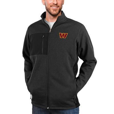 Washington Commanders Antigua Team Quarter-Zip Pullover Top - Black