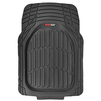 Motor Trend FlexTough Car Floor Mats Contour Liners - Heavy Duty Deep Dish Rubber  Mats for Car & SUV, (Odorless) 