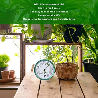 Long Wall Hanging Thermometer Hygrometer Indoor Outdoor Garden