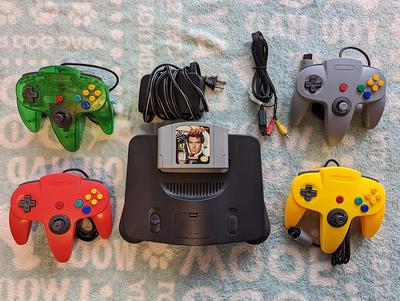 Complete Original Nintendo 64 Console With up to 4 Controllers and Cables 