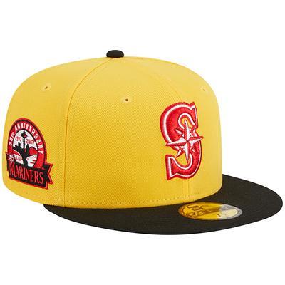 Men's New Era Red Seattle Mariners Logo White 59FIFTY Fitted Hat