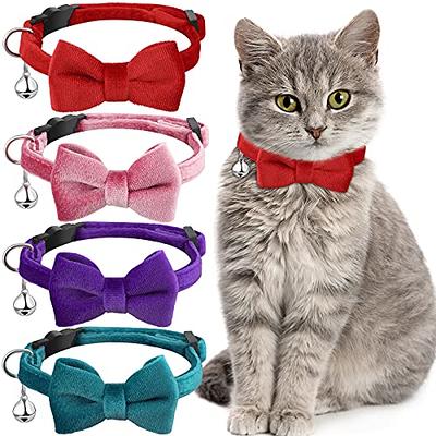 Cute Safe Cat Collars With Bells Breakaway Design For Pet Safety