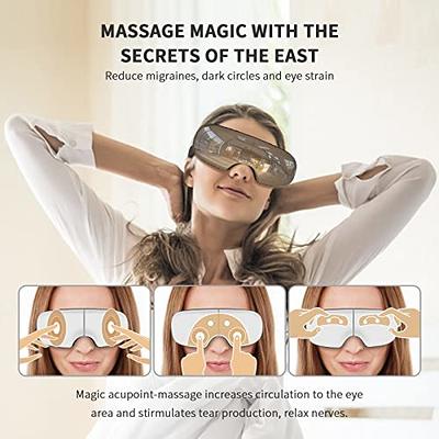 Eye Massager-Bluetooth Music Heated Massager for Migraines