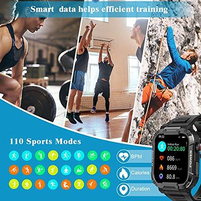  SKG R8 Military Smart Watches for Men (Answer/Make Call) Alexa  Built-in, 1.8'' Rugged Bluetooth Tactical Smartwatch for Android iPhone,  IP68 Waterproof Fitness Tracker Heart Rate Monitor, 2023 New : Electronics