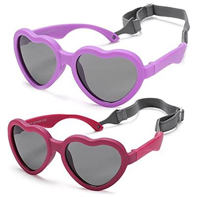 Pretty in Pink: Kids' Polarized Sunglasses with Bendable and