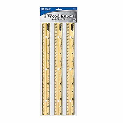  12PCS Clear Ruler, 12 Inch Plastic Rulers for School