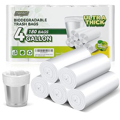 3 Gallon 180pcs Small Clear Trash Bags(Fit 2.6-3.2 Gal)Plastic Strong Clear  Garbage Bags,Bathroom Trash Can Bin Liners,Waste Basket Liner,Fit 10-13