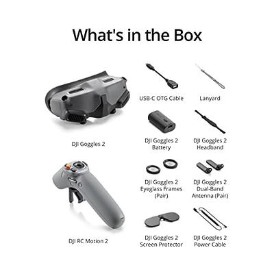 Buy DJIGoggles 2 Motion Combo-Immersive, Multifunctional Motion Control;  Lightweight and Portable FPV Drone Goggles, Micro-OLED Screens, DJI O3+  Video Transmission,and Low-Latency Online at desertcartIreland