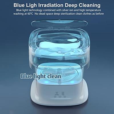 Portable Washing Machine - Foldable Mini Small Portable Washer Washing  Machine with Blue Light Sterilization,for Baby Clothes, Underwear,  Camping,RV,Travel 
