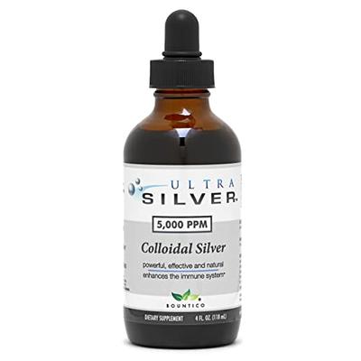  Colloidal Silver - for Immune Support - 99.99% Pure Silver  Colloidal - 4 oz - 60 Servings - 2 Month Supply - Glass Bottle - 50 ppm  Coloidal Silver Drops - Clear Liquid Silver - Plata Coloidal : Health &  Household