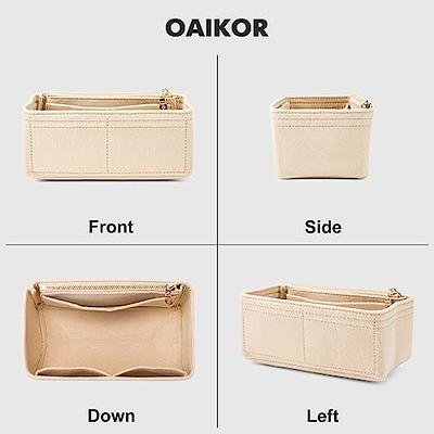 OAikor Felt Purse Organizer Insert for Tote,Bag Organizer Insert with  Zippers,Handbag Organizer Fit for LV Nice Mini.（Beige-Felt - Yahoo Shopping