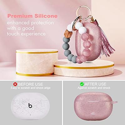 VISOOM Case Compatible with Beats Studio Buds 2021, Silicone Beats Studio  Buds Soft Carrying Case Protective Wireless Charging Cover Skin with Beats