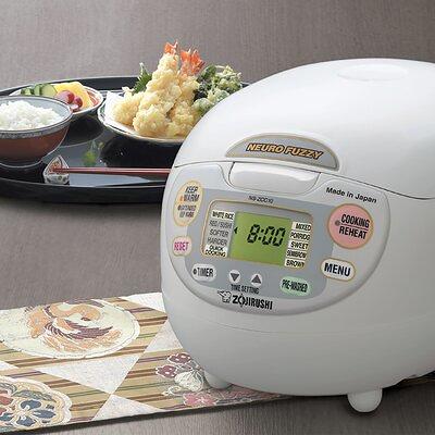 Zojirushi Neuro Fuzzy Rice Cooker and Warmer, 10 Cup (Uncooked), Premium  White 