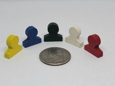 Wooden Gaming Components, Wooden Game Meeples Bits