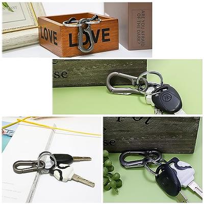 TISUR Belt Key Clip,Titanium Carabiner Key Chain Ring Holder for Belt,  Quick Release Detachable Keychain Clip