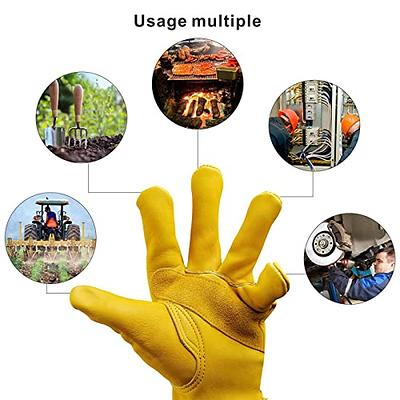 Highest Level Cut Resistant Gloves, ANSI A9 Cut Proof Work Gloves Men&Women  Heavy Duty, Working Gloves Touch-Screen Compatible, Durable Cutting Gloves