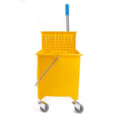 WaveBrake 35 qt. Plastic Mop Bucket with Wringer (2-Pack)