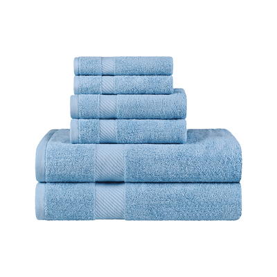 6pc Signature Solid Bath Towel Set Gold - Cassadecor