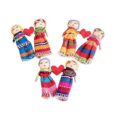 Set of 100 Worry Dolls with Pouch in 100% Cotton - The Worry Doll Clan –  GlobeIn