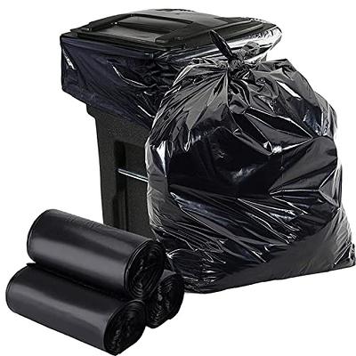 33 Gallon Trash Bags - Heavy Duty Black Garbage Bags, Upgraded