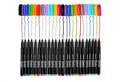 Tackie Markers Fine Point Black 6-Pack: Smudge Free Dry Erase