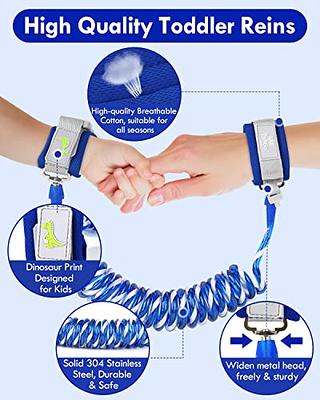 Lehoo Castle Toddler Leash, 4.9ft Kid Leash Wrist with Induction Lock, Anti  Lost Wrist Link for Toddlers, Reflective Leash for Kids, Child Leashes for