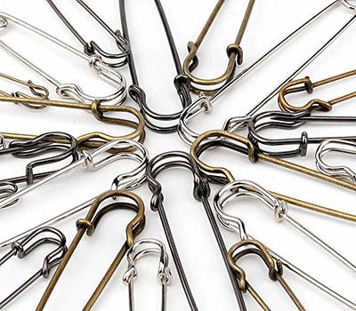 30PCS Safety Pins 3 Large Safety Pins for Clothes Leather Canvas