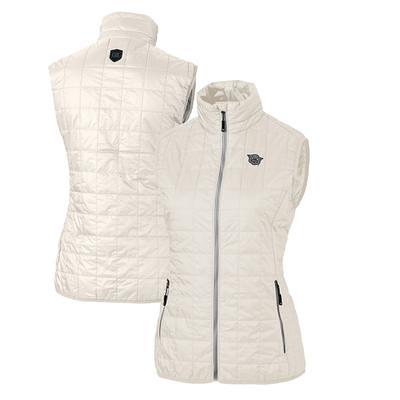 Men's Cutter & Buck Gray Louisville Cardinals Big Tall Rainier PrimaLoft Eco Full-Zip Puffer Vest