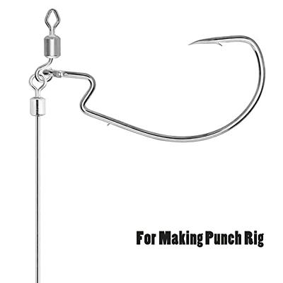 Dr.Fish 30Pk Fishing Stainless Steel Shaft with Barrel Swivels, Looped Wire  for Punch Shot Rig, Drop Shot Rig Component Parts Spinnerbait, Dia 3/100  Inches - Yahoo Shopping