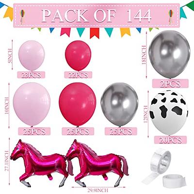 45pcs Birthday Party Decoration Balloon & Banner Set, Rose Gold Balloon,  Room Decor, Scene Decor, Birthday Party Decoration Supply