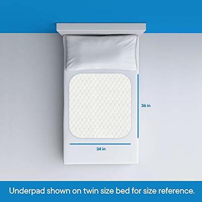 Pack of 10 Washable Underpads - 34 x 36 - Medium -Improvia Bedwetting Pad