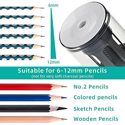 Electric Pencil Sharpener, Pencil Sharpener For Colored Pencils, Auto Stop,  Super Sharp Fast, Electric Pencil Sharpener Plug In For 6-12mm No.2/color