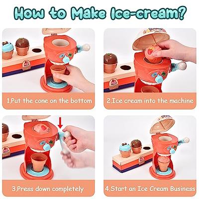 20 Piece Scoop and Serve Ice Cream Counter Play Set Accessory